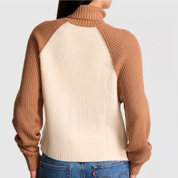 Victoria's Secret PINK Varsity Knit Chunky Turtleneck Sweater XXL - Picture 8 of 8